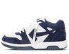 Off-White Out Of Office OOO Low Tops Navy Blue Suede
