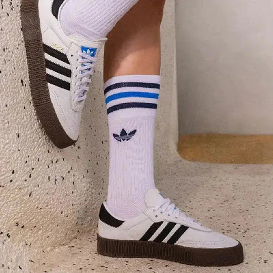 Adidas sambarose white and black discount