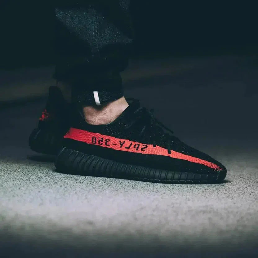 Adidas Yeezy Boost 350 V2 Core Black Red Mad Kicks KSA Mad Kicks Saudi Arabia